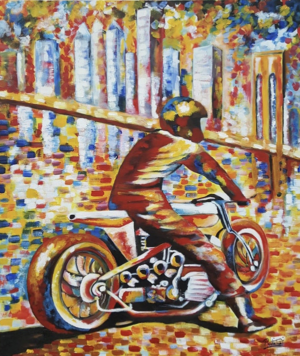 Motoqueiro - 60 x 70 - AST